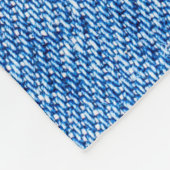 Perspectief en uitzicht om de structuur van blauwe fleece deken (Hoek)