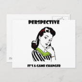 Perspectief - Het is een Game Changer Briefkaart (Voorkant / Achterkant)