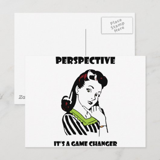 Perspectief - Het is een Game Changer Briefkaart (Voorkant / Achterkant)