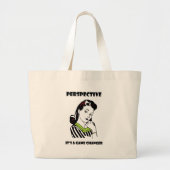 Perspectief - Het is een Game Changer Grote Tote Bag (Voorkant)