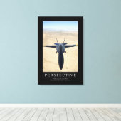 Perspectief: Inspirerend prijsopgave 1 Canvas Afdruk (Insitu (Houten vloer))