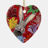 Perspectief keramische hartversiering keramisch ornament (Rechts)