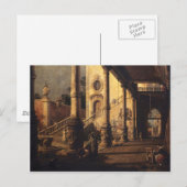Perspectief met een Portico Briefkaart (Voorkant / Achterkant)