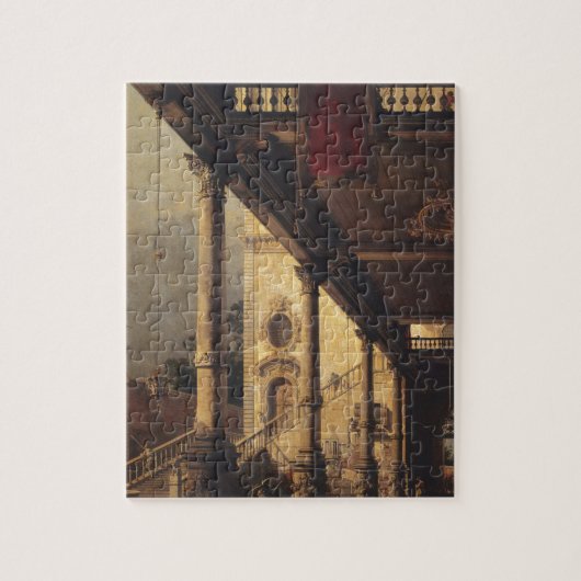 Perspectief met een Portico van Canaletto Legpuzzel (Verticaal)