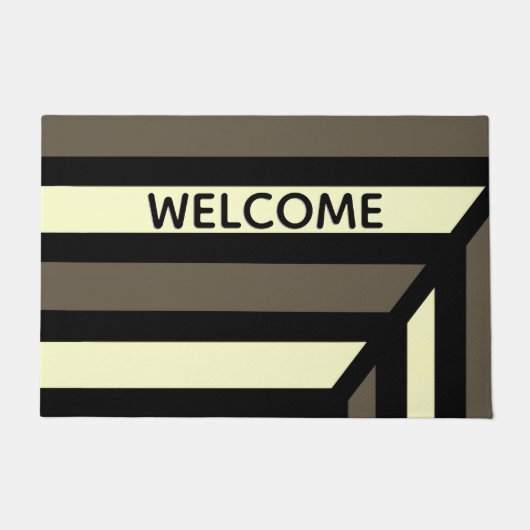 Perspectief Moderne Stripe Deurmat (Voorkant)