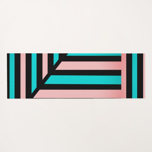 Perspectief Moderne Stripe Yogamat (Achterkant (horizontaal))