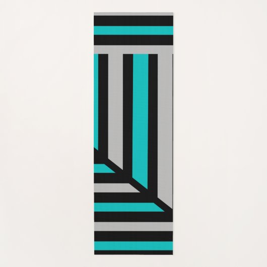 Perspectief Moderne Stripe Yogamat (Voorkant)