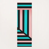 Perspectief Moderne Stripe Yogamat (Achterkant)