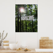 Perspectief Motivatie zon door het Poster van Bome (Keuken)