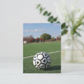 Perspectief op Futbol / Voetbal Briefkaart (Staand voorkant)