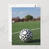 Perspectief op Futbol / Voetbal Briefkaart (Voorkant / Achterkant)