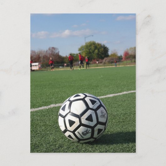 Perspectief op Futbol / Voetbal Briefkaart (Voorkant)