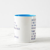 Perspectief op verandering tweekleurige koffiemok (Center)