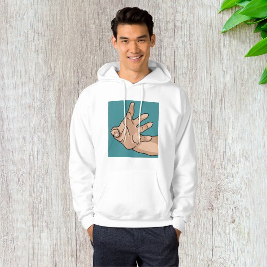 Perspectief reikende hand hoodie