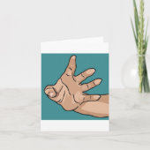 Perspectief reikende hand kaart (Voorkant)