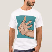 Perspectief reikende hand t-shirt (Voorkant)