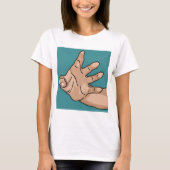 Perspectief reikende hand t-shirt (Voorkant)
