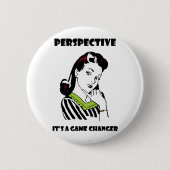 Perspectief Ronde Button 5,7 Cm (Voorkant)