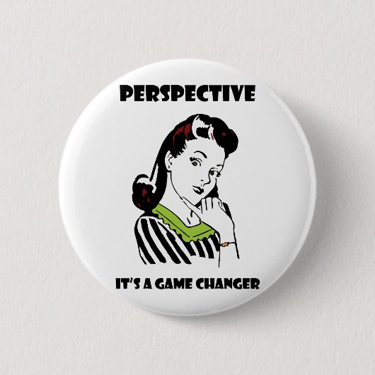 Perspectief Ronde Button 5,7 Cm (Voorkant)