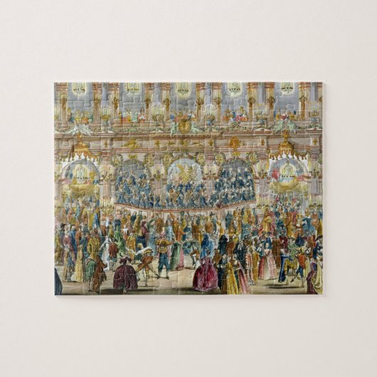 Perspectief Uitzicht van de balruimte, geconstruee Legpuzzel (Horizontaal)