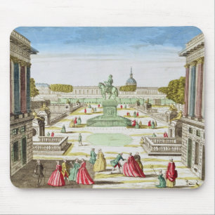 Perspectief Uitzicht van de Plaats Louis XV Muismat