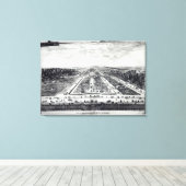 Perspectief Uitzicht van de tuin Canvas Afdruk (Insitu (Houten vloer))