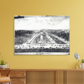 Perspectief Uitzicht van de tuin Canvas Afdruk (Insitu (Woonkamer))