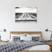 Perspectief Uitzicht van de tuin Canvas Afdruk (Insitu (Slaapkamer))
