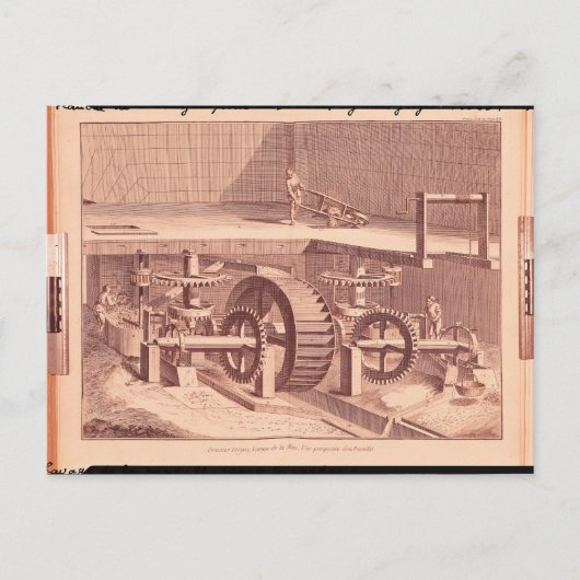 Perspectief uitzicht van een "Patouillet" Briefkaart (Voorkant)