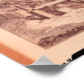 Perspectief uitzicht van een "Patouillet" Poster (Hoek)