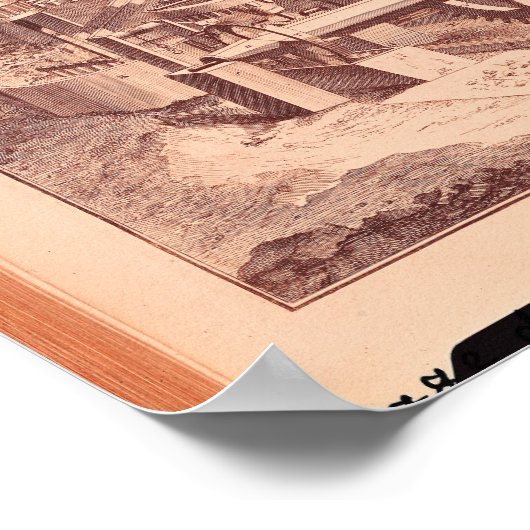 Perspectief uitzicht van een "Patouillet" Poster (Hoek)