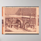 Perspectief uitzicht van een "Patouillet" Poster (Voorkant)