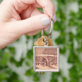 Perspectief uitzicht van een "Patouillet" Sleutelhanger (Hand)