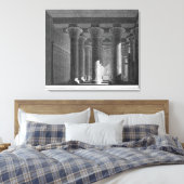 Perspectief uitzicht van het portico interior, Esn Canvas Afdruk (Insitu (Slaapkamer))