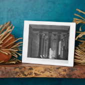 Perspectief uitzicht van het portico interior, Esn Fotoplaat (Zijkant)