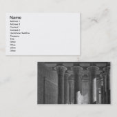 Perspectief uitzicht van het portico interior, Esn Visitekaartje (Voorkant / Achterkant)