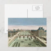 Perspectief Uitzicht van Parijs vanaf de Pont Roya Briefkaart (Voorkant / Achterkant)