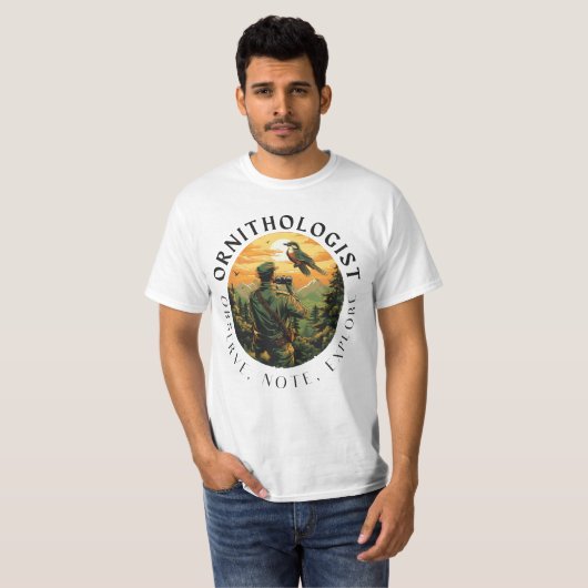 Perspectief van de ornitholoog t-shirt (Voorkant volledig)