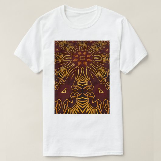 Perspectief van het patroonpatroon Pistil en flowe T-shirt (Design voorkant)