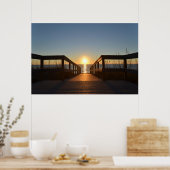 Perspectief zonneset poster (Keuken)