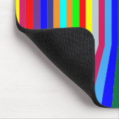 Perspectiefkleurige verticale strepen muismat (Hoek)