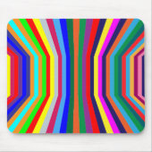 Perspectiefkleurige verticale strepen muismat (Voorkant)