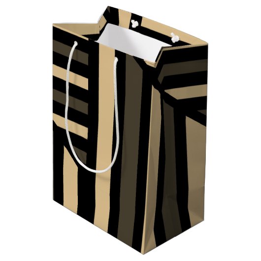 Perspectieflijn Art Stripe Medium Cadeauzakje (Achterkant Gekanteld)