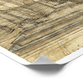 Perspectiefstudie "Adoration of Magi", Da Vinci Poster (Hoek)