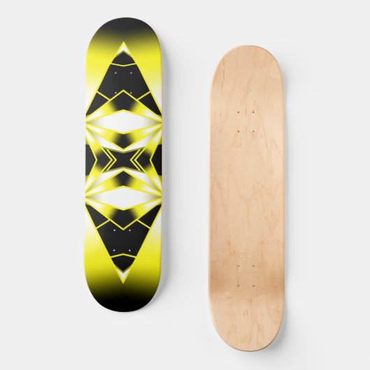 Perspectieftekening voor kleurverloop Bumblebee Persoonlijk Skateboard (Voorkant)