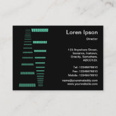 Perspectieven - Turquoise en White on Black Visitekaartje (Achterkant)