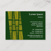 Perspectieven v2 - Amber en White op Donkergroen Visitekaartje (Achterkant)