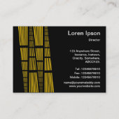 Perspectieven v2 - Amber en White op zwart Visitekaartje (Achterkant)