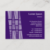 Perspectieven v2 - wit op diep Paars Visitekaartje (Achterkant)