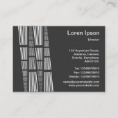 Perspectieven v2 - wit op donkergrijs visitekaartje (Achterkant)